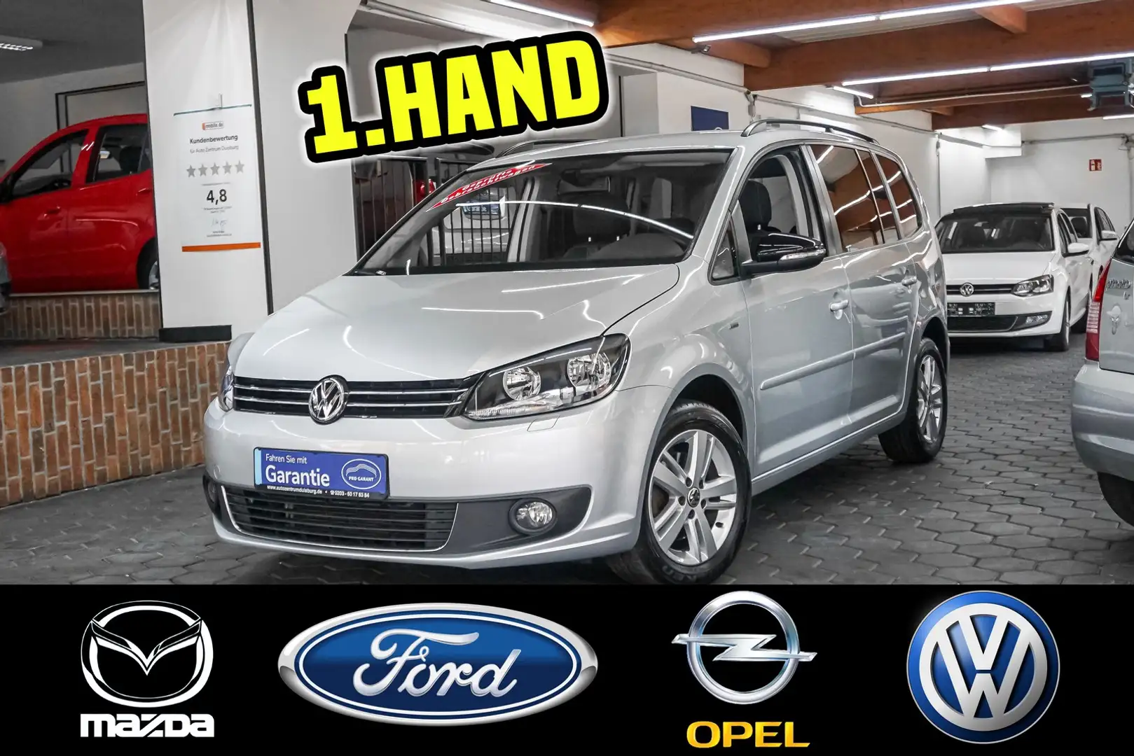 Volkswagen Touran Match 1.Hand Klima PDC Scheckheft Tüv NEU Argent - 1