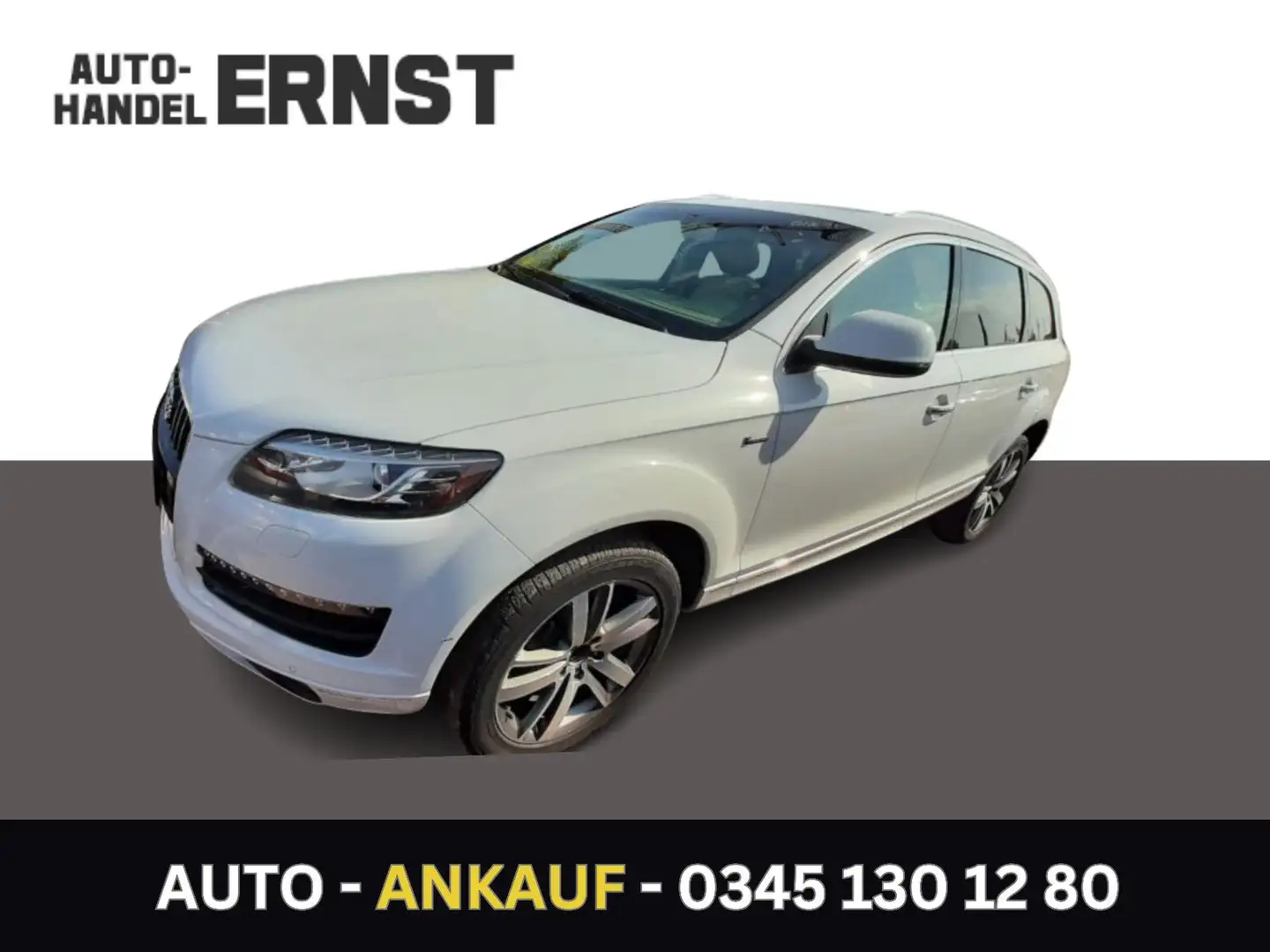 Audi Q7 Quattro AUTOMATIK Leder 7-Sitzer PDC Klimaaut Weiß - 1