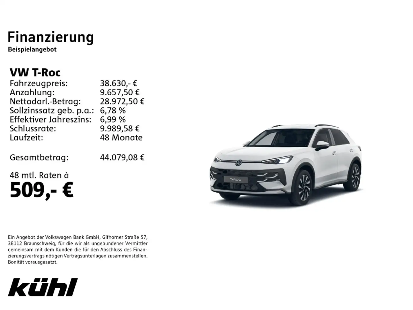 Volkswagen T-Roc 1.5 TSI OPF DSG Life Weiß - 2