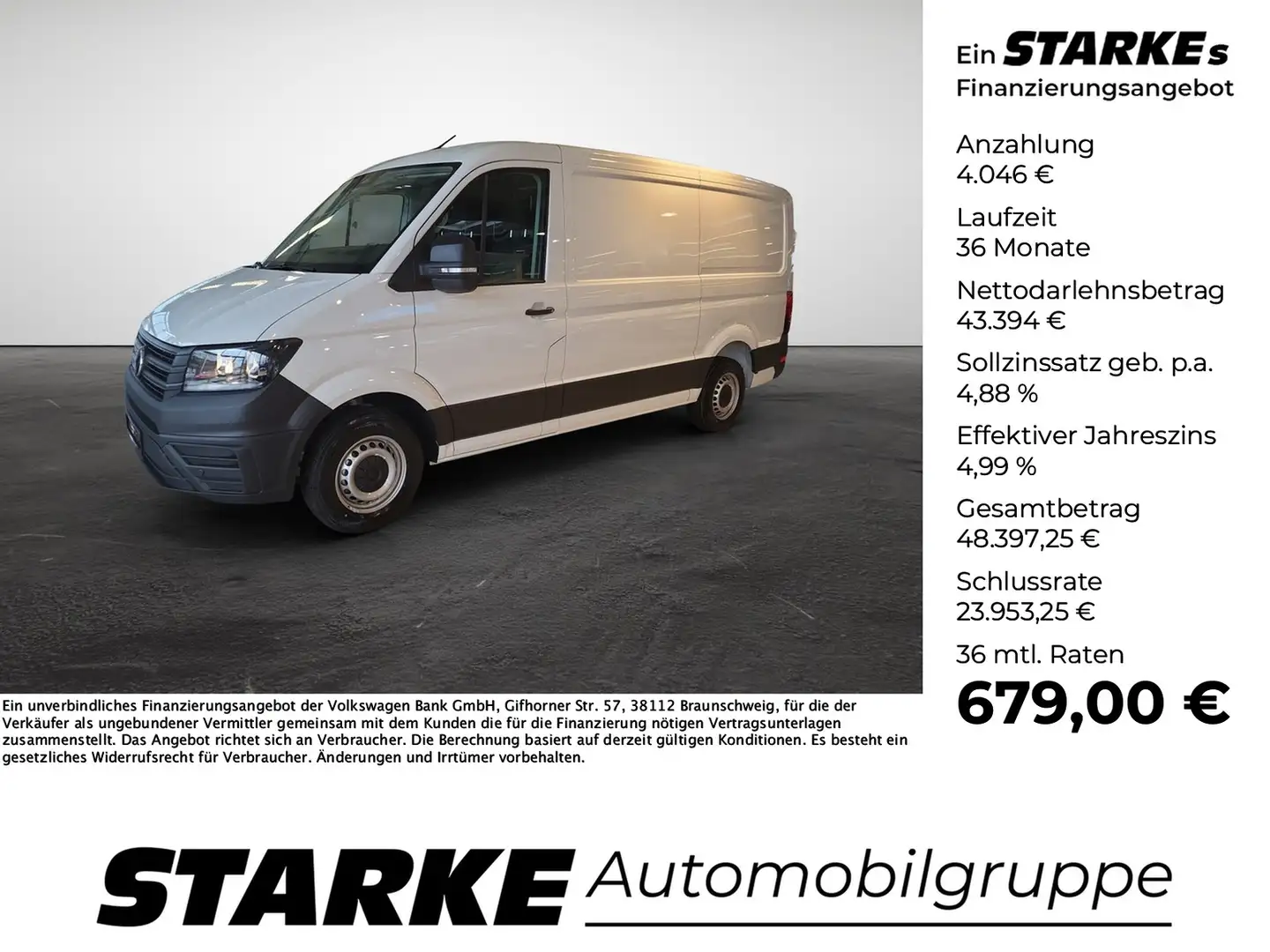 Volkswagen Crafter 35 Kasten 2.0 TDI Weiß - 1
