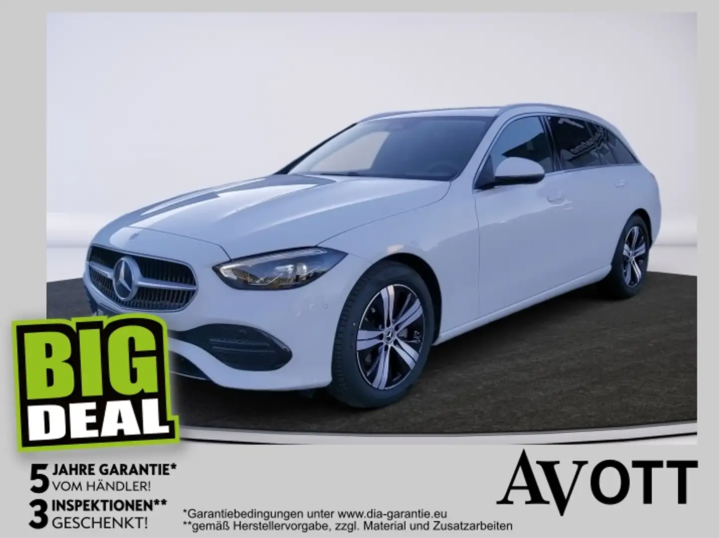 Mercedes-Benz C 180 T Avantgarde AHV Blanc - 1