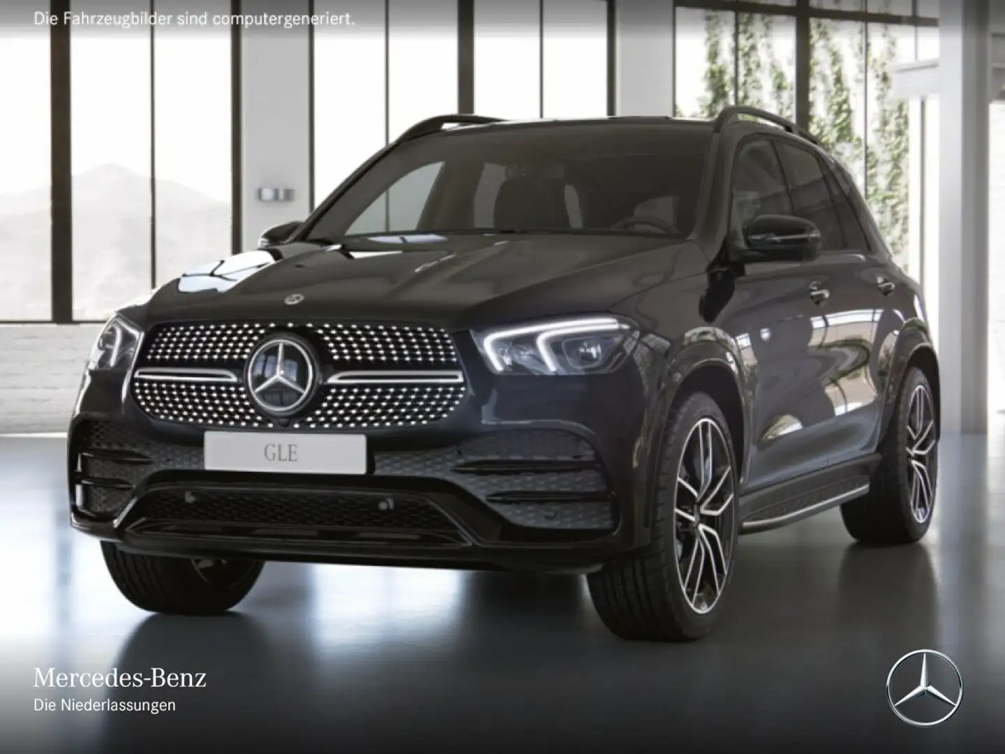 Mercedes-Benz GLE 400 d 4M AMG+NIGHT+PANO+360+MULTIBEAM+FAHRASS Noir - 2