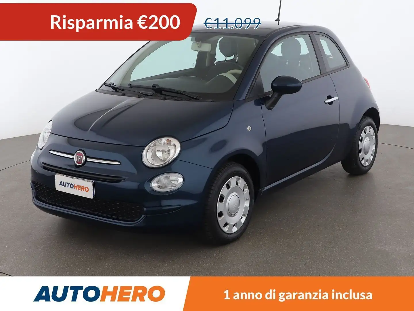 Fiat 500 1.2 Pop Modrá - 1