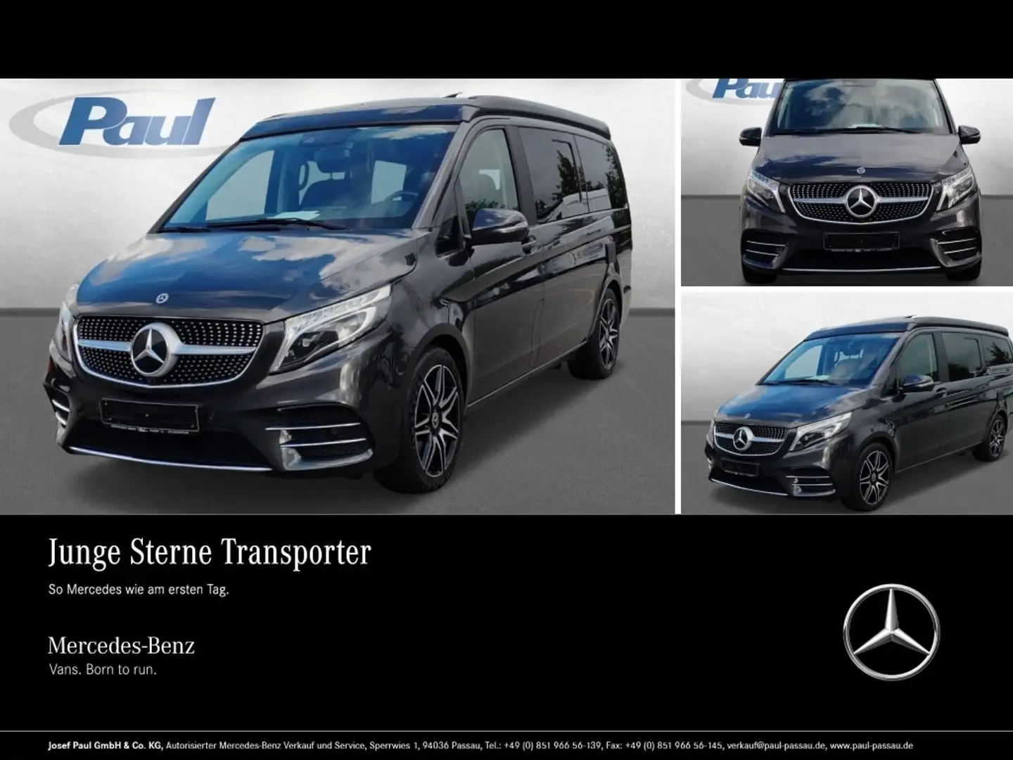 Mercedes-Benz V 300 Marco Polo Edition AMG+GSD+2xSthzg+Distr Gris - 1