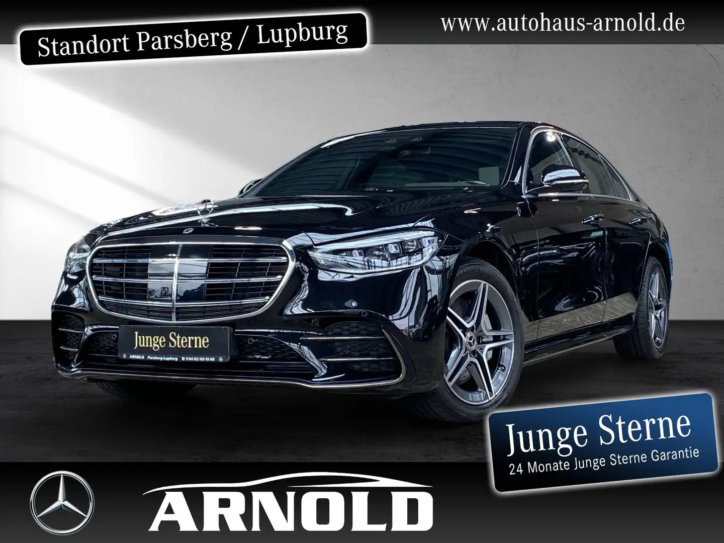 Mercedes-Benz S 450 S 450 d 4M AMG Line Exklusiv Pano HUD 360° Distr Schwarz - 1