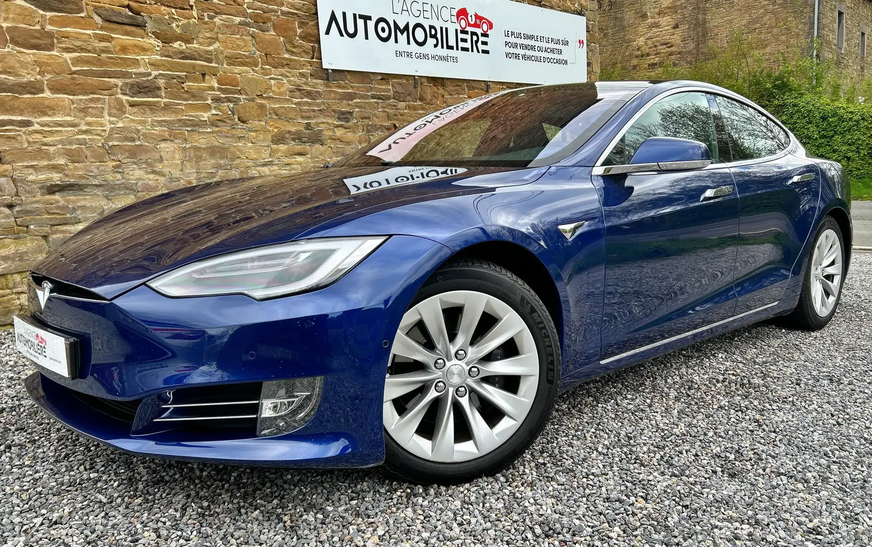 Tesla Model S 75 kWh CCS MCU2 Autopilot Amélioré Gar 01/26 Blau - 1