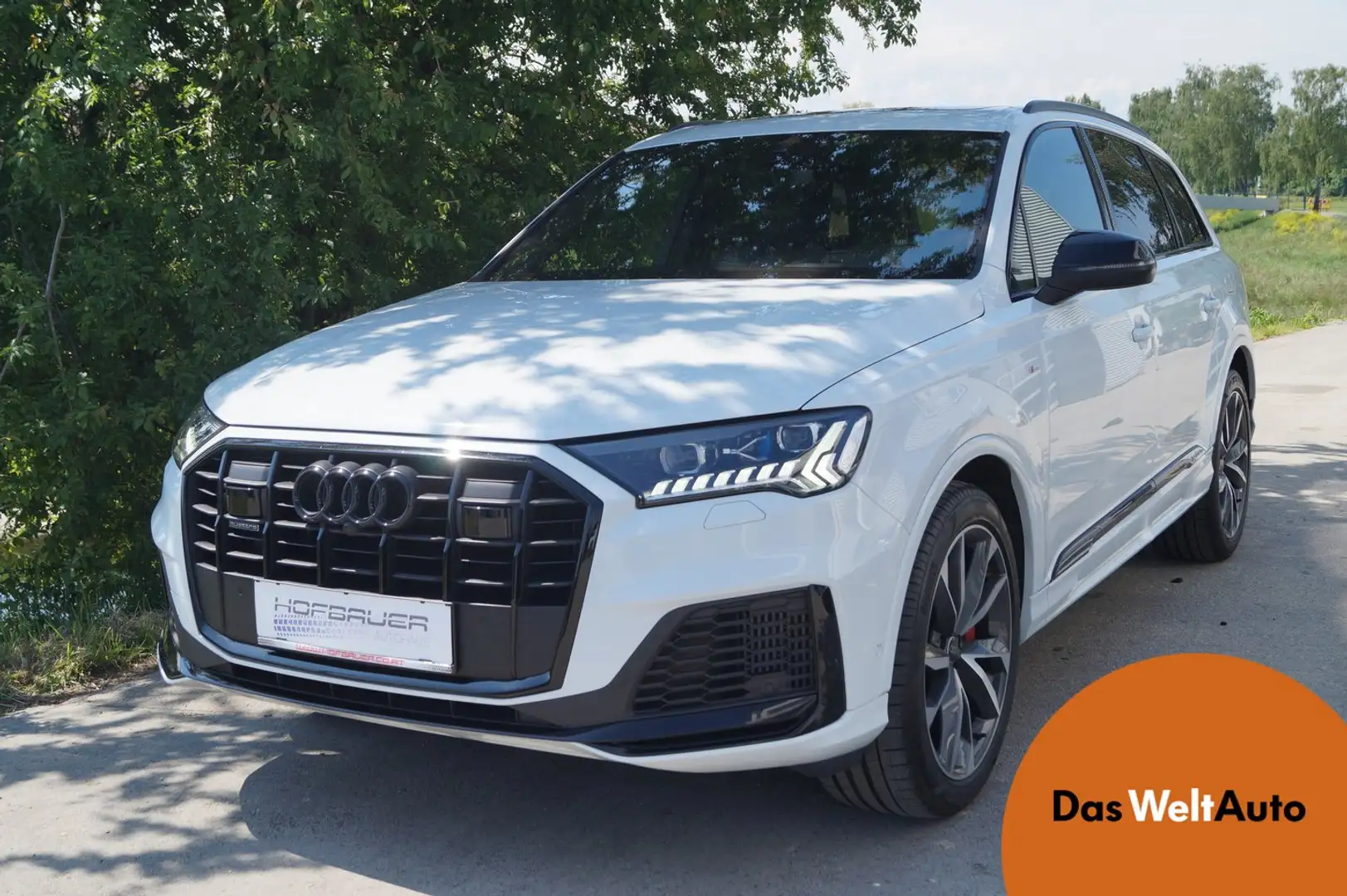 Audi Q7 60 TFSI e quattro S line Blanc - 1