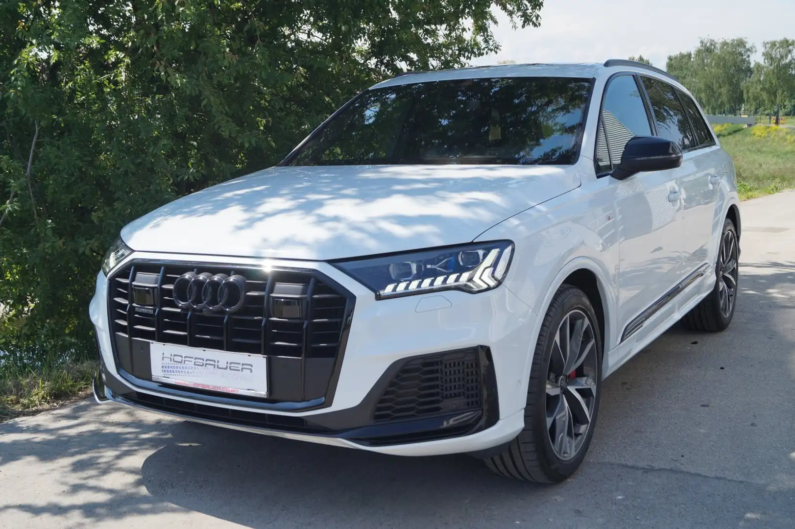 Audi Q7 60 TFSI e quattro S line Weiß - 1