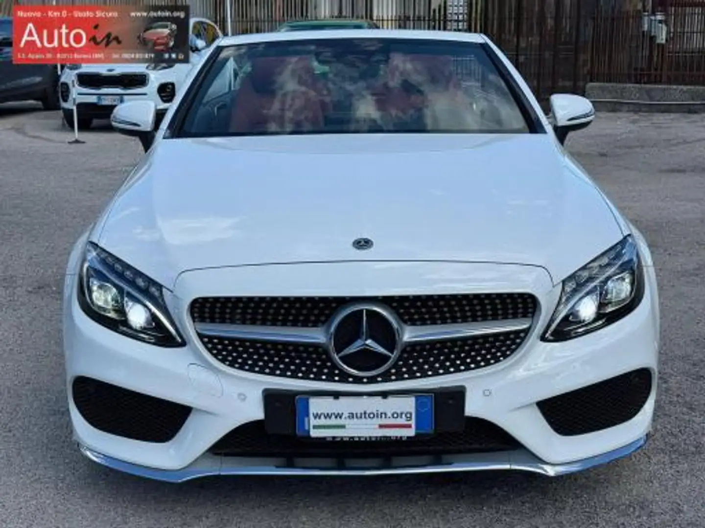Mercedes-Benz C 250 C Cabrio 250 D Premium Plus autom. AMG Weiß - 2