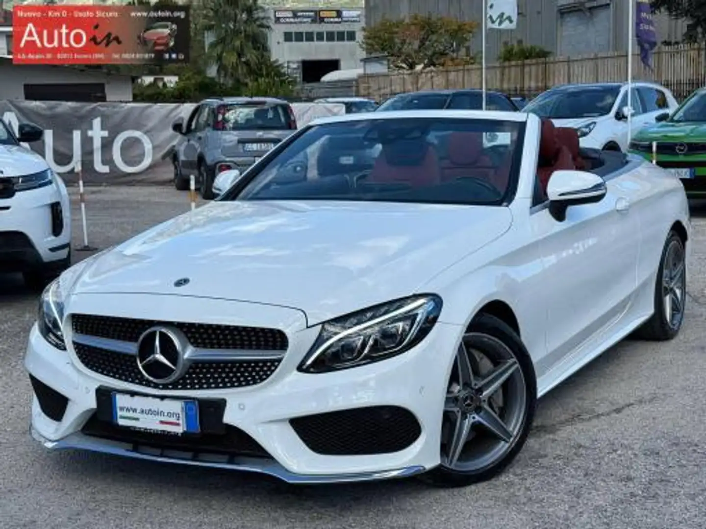 Mercedes-Benz C 250 C Cabrio 250 D Premium Plus autom. AMG Weiß - 1