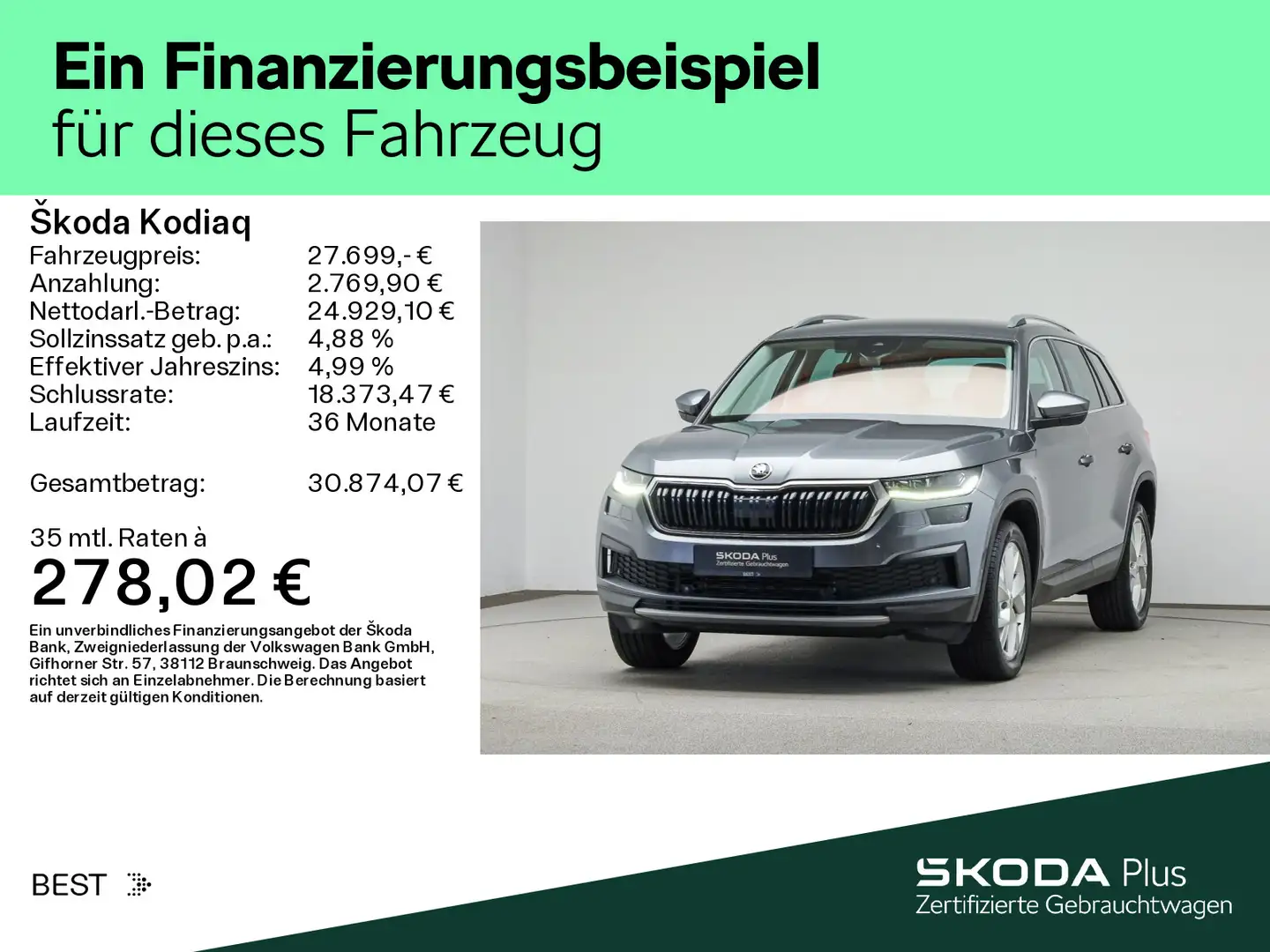 Skoda Kodiaq 1.5 TSI DSG TOUR*CANTON*STHZG*MATRIX*PDC* Grau - 2