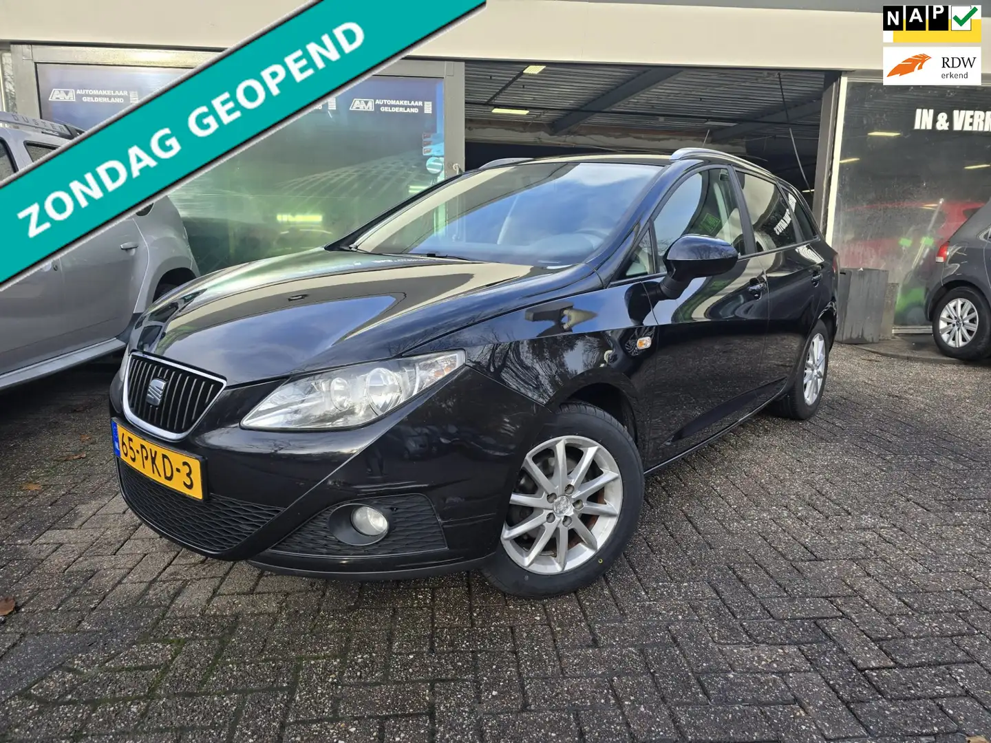 SEAT Ibiza ST 1.4 Style | 2E EIGENAAR | 12MND GARANTIE | NAVI Zwart - 1