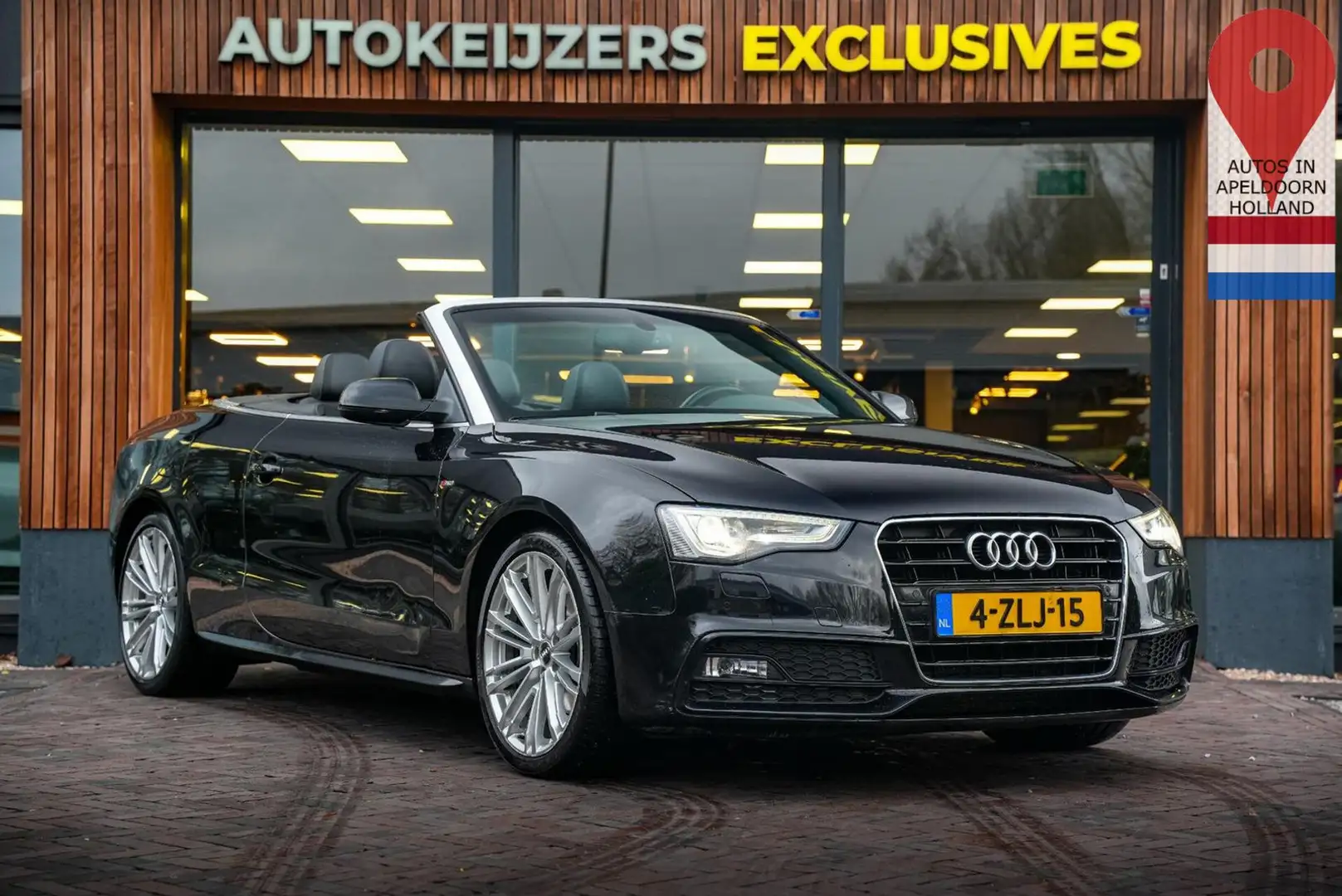 Audi A5 Cabrio 1.8 TFSI Pro Line S Navi Cruise Stoelv Schwarz - 1