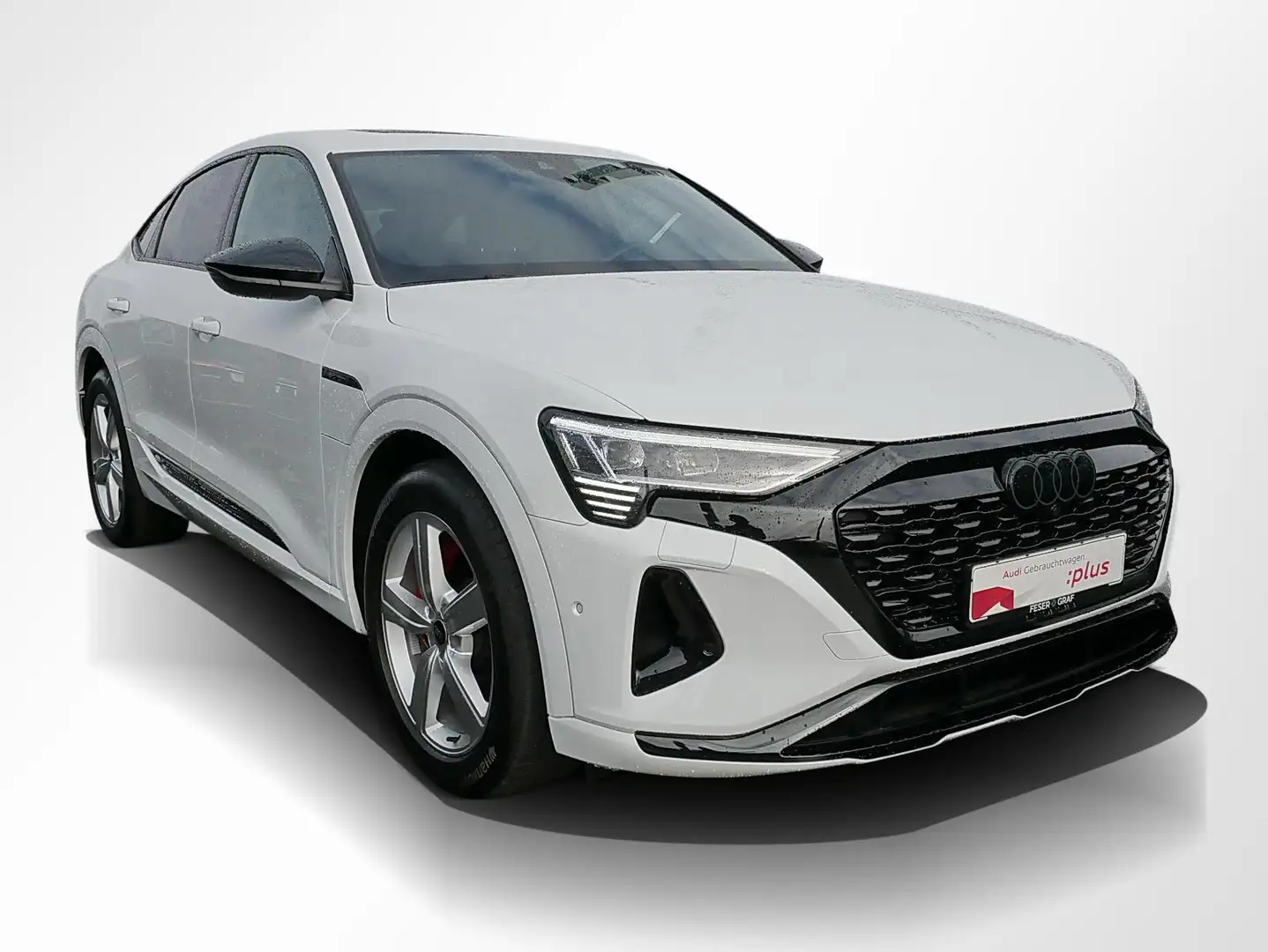 Audi Q8 e-tron Sportback 55 qu. S line Int. AHK Matrix Pano Blanc - 2
