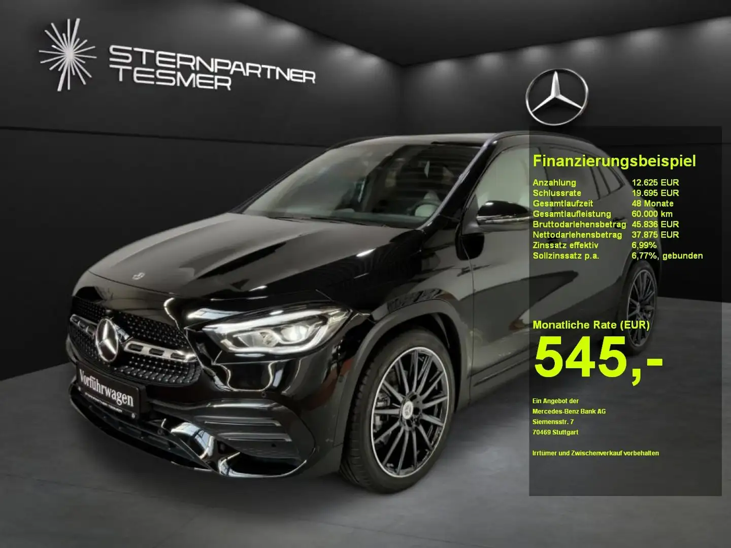 Mercedes-Benz GLA 200 d +AMG+Night+MBUX+Sportausp.+KAMERA+PANO Schwarz - 1