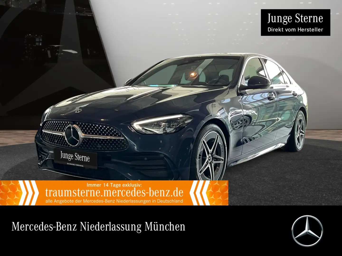 Mercedes-Benz C 200 d AMG+PANO+AHK+LED+KAMERA+KEYLESS+9G Bleu - 1
