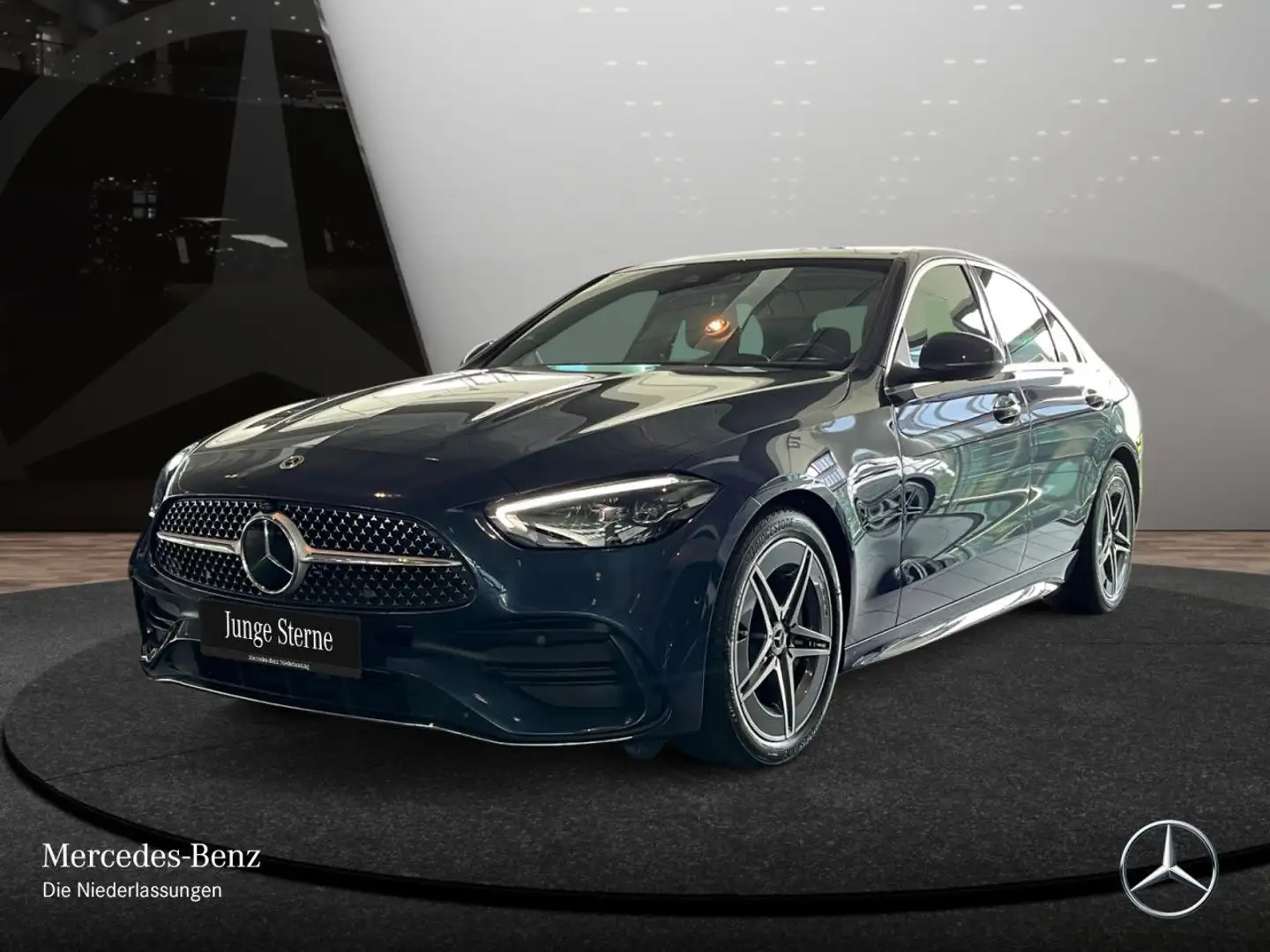 Mercedes-Benz C 200 d AMG+PANO+AHK+LED+KAMERA+KEYLESS+9G Bleu - 2