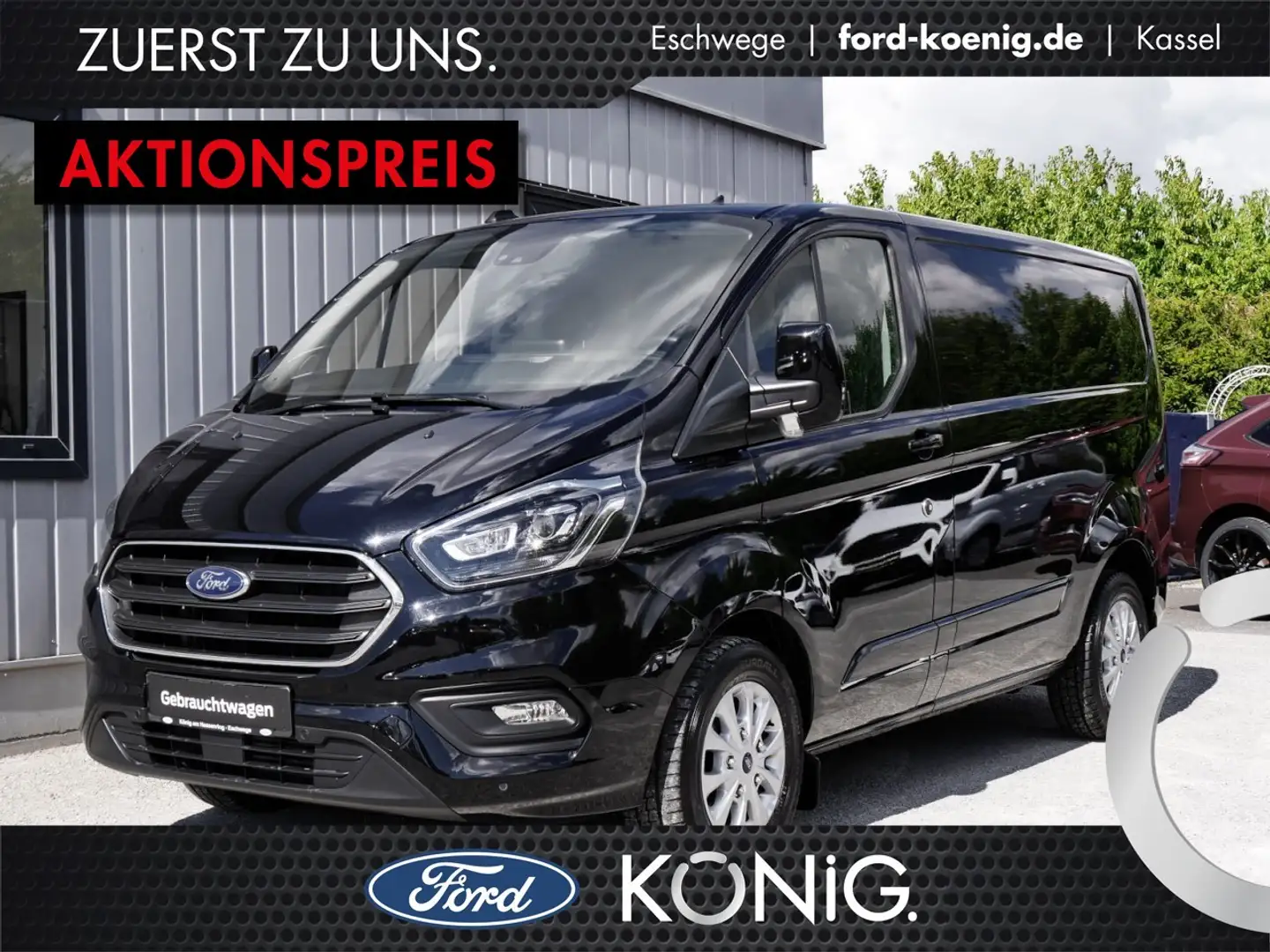 Ford Transit Custom KW Trend 300L1 NAV+Xenon+Kamera Klima Xenon Navi Zwart - 1