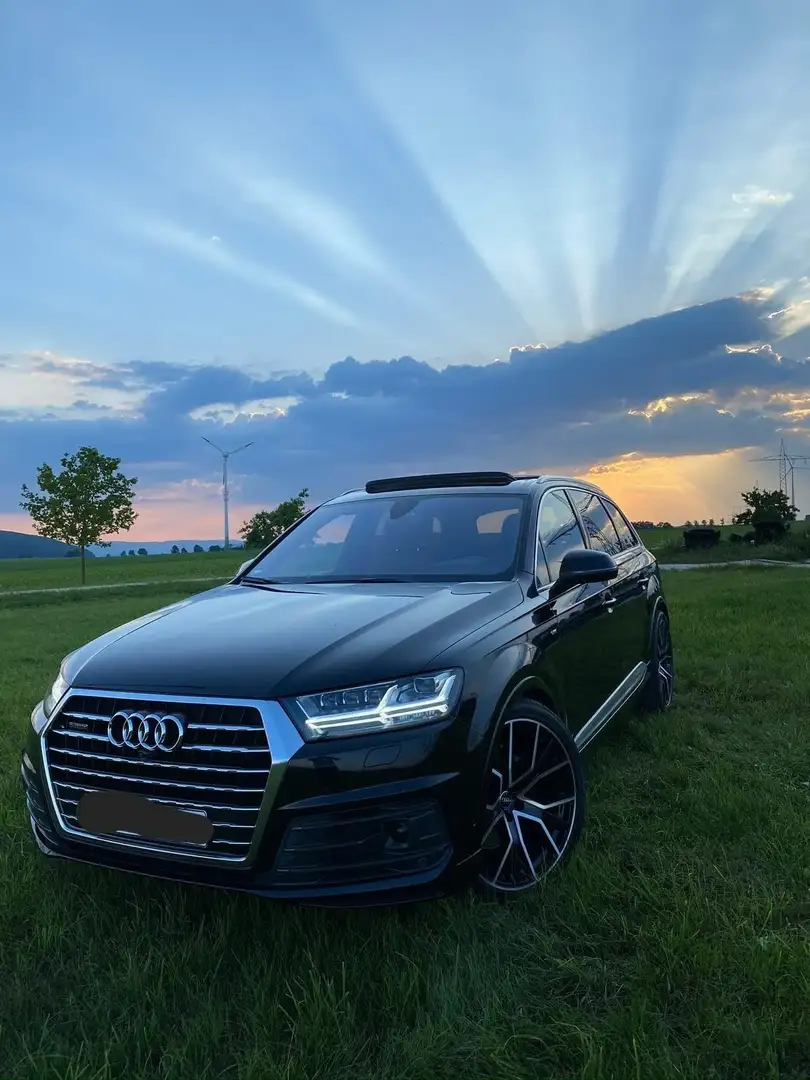 Audi Q7 3.0 TDI quattro tiptronic 3×S-line 7sitzer TÜV NEU Schwarz - 1