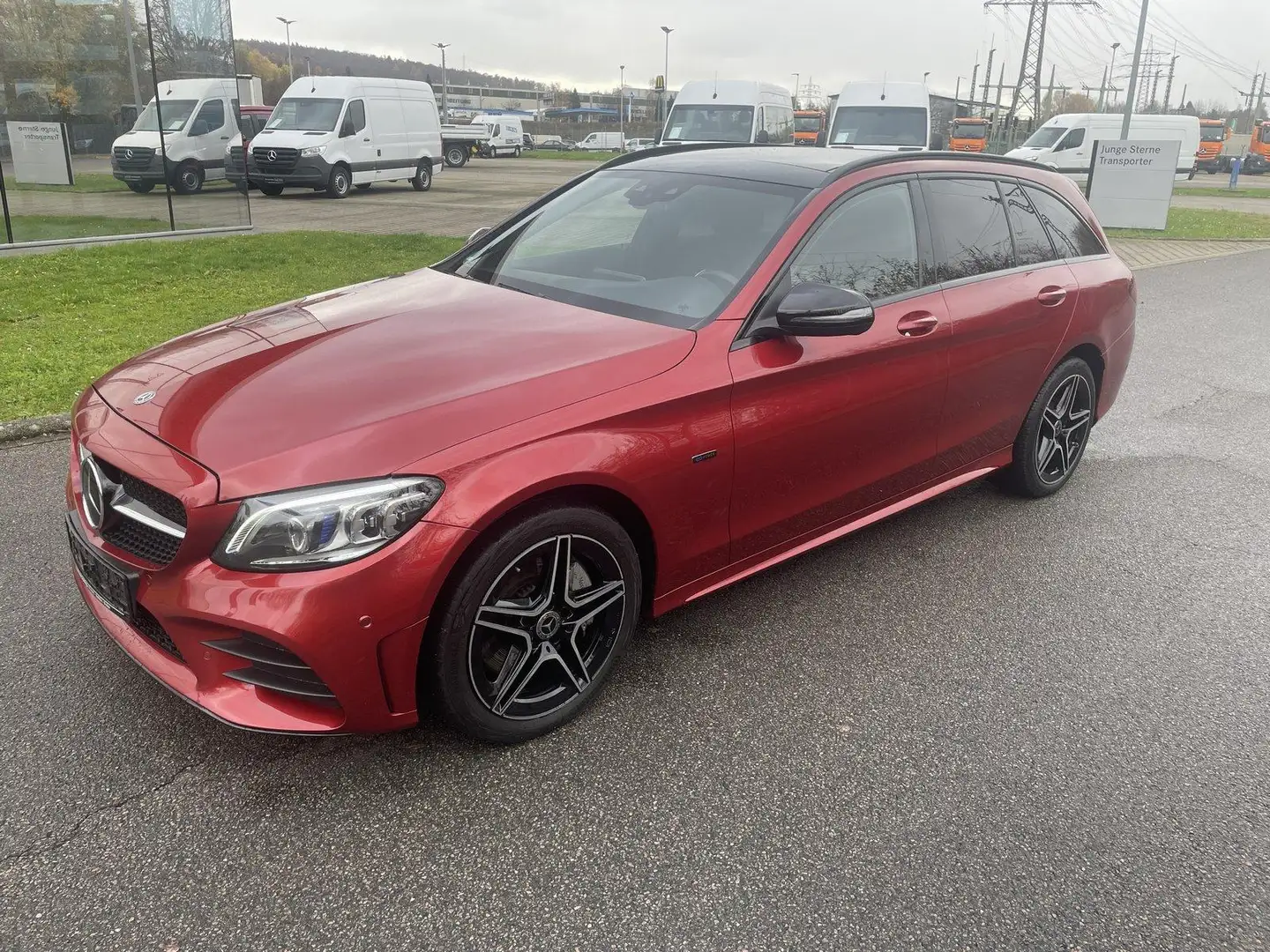 Mercedes-Benz C 300 de AMG*Night Edition*Pano*MULTIBEAM*Distr* Rot - 1
