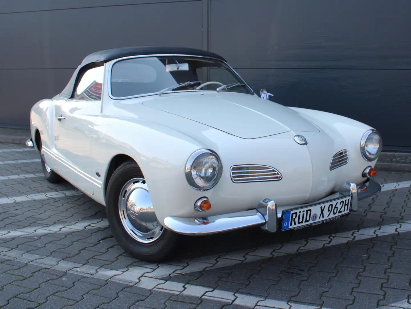 Volkswagen Karmann Ghia Karmann Cabrio 10.1962 perlweiss, RESERVIERT Blanco - 2