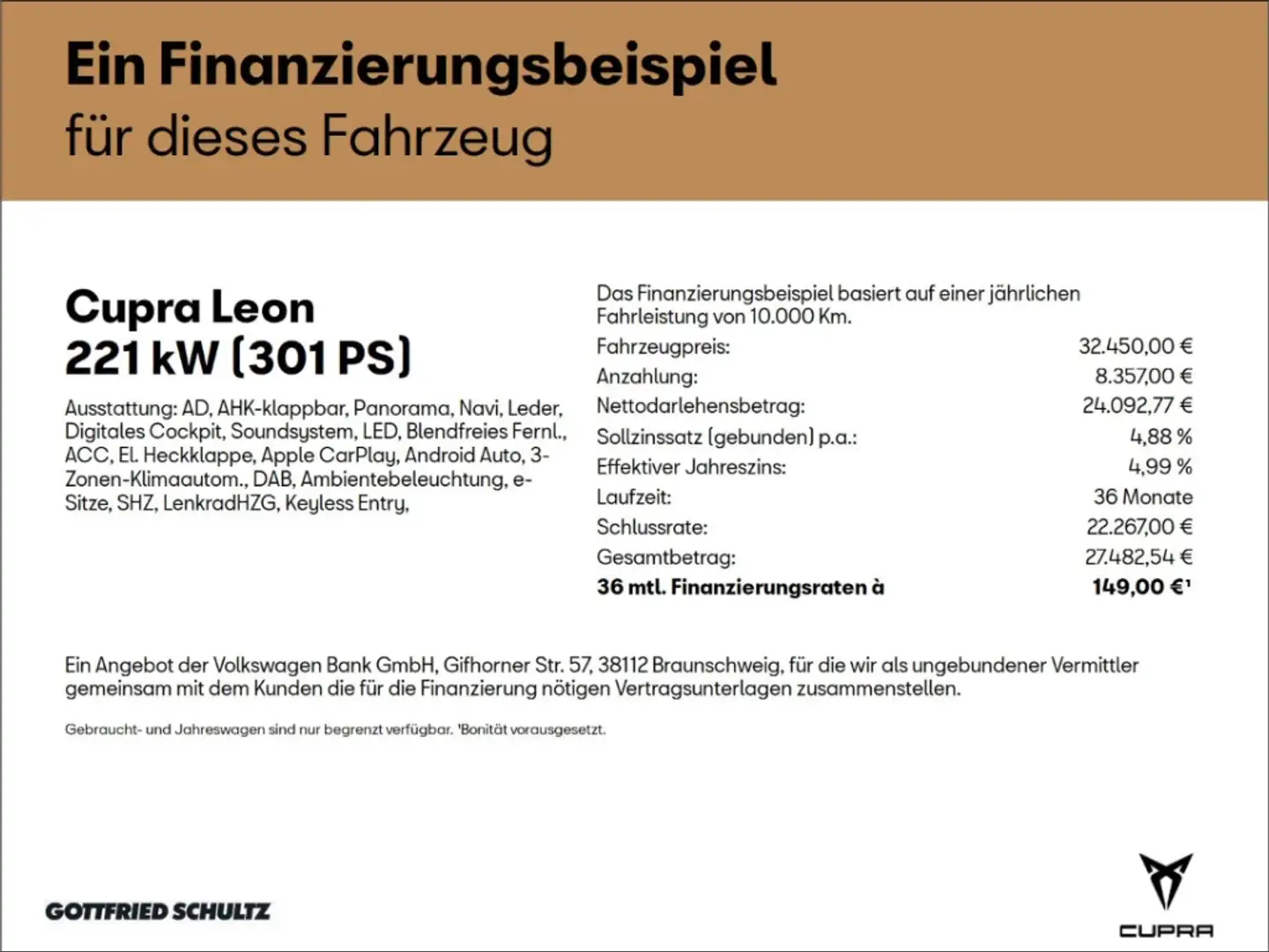 CUPRA Leon ST VZ 2.0 TSI DSG Pano Leder AHK LED Navi Gris - 2