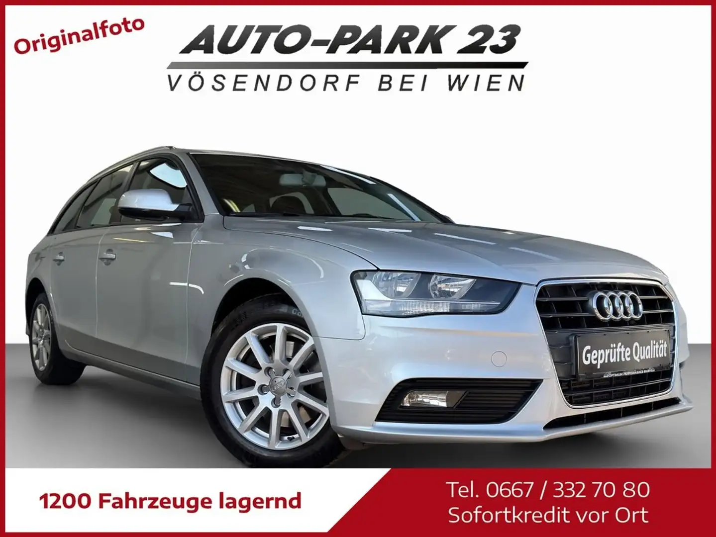 Audi A4 2,0 TDI Aut.**SOFORT-KREDIT*NAVI*GARANTIE*MOD2015 Silber - 2