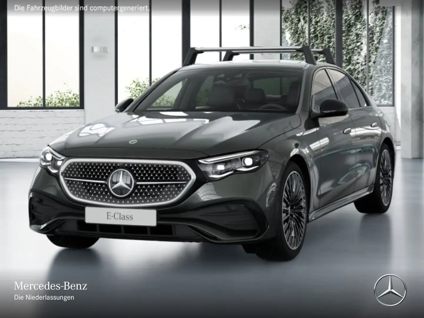Mercedes-Benz E 400 e 4M Hybrid AMG Fahrass 360° Pano Burmester Grau - 2