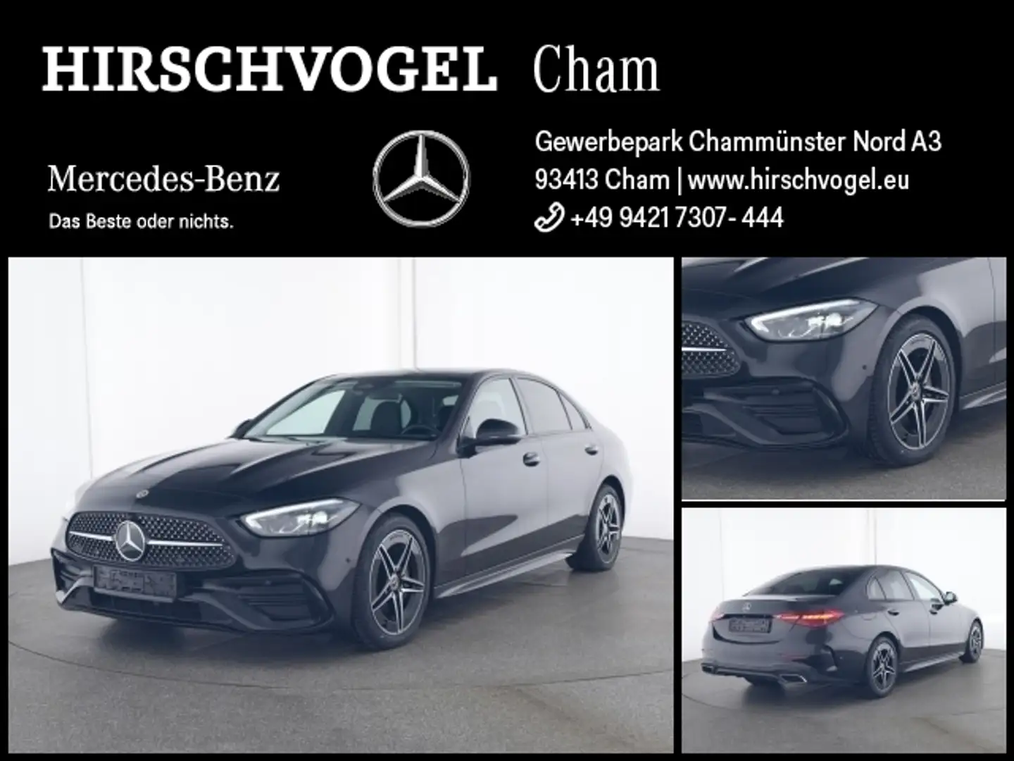 Mercedes-Benz C 180 AMG-Line+Night+SD+Memory+MBUX+LED+Navi-Pr. Schwarz - 1