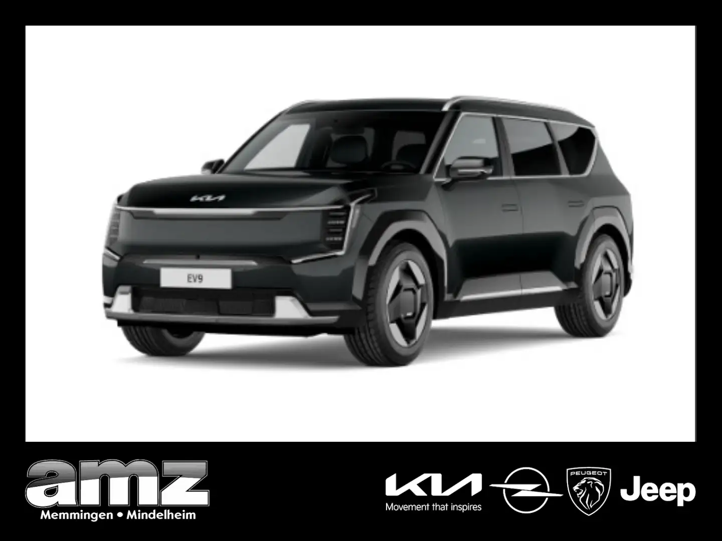 Kia EV9 76,1-kWh-Batterie *V2L*7Sitze*Navi*DigitalKey Schwarz - 1