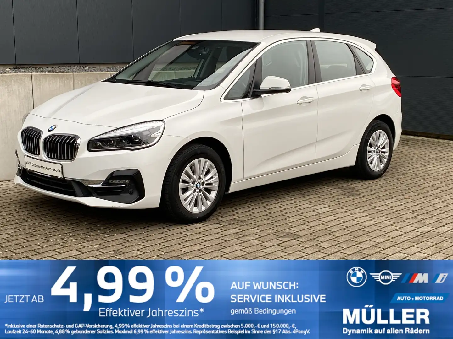 BMW 220 d Active Tourer Luxury AHK/ACC/CAM/MEMO/LED+ Wit - 1