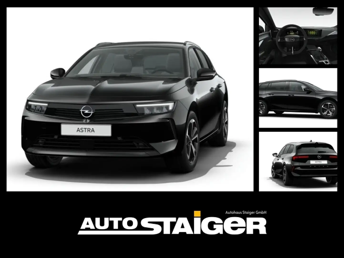 Opel Astra Sports Tourer Edition 1.2 Turbo Schwarz - 1