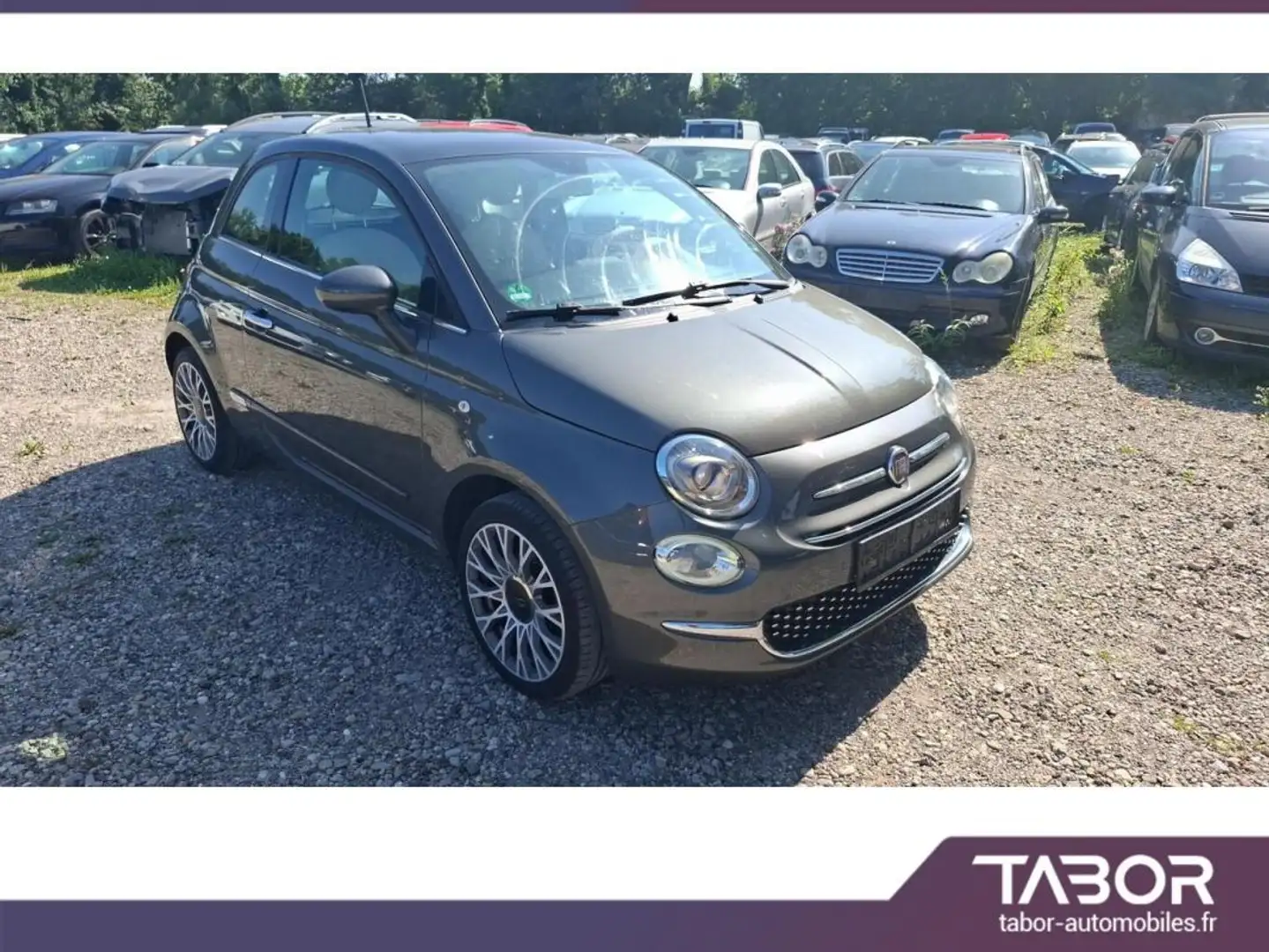 Fiat 500 1.2 8V 69 Lounge Pano radars Climaaut. Gris - 2