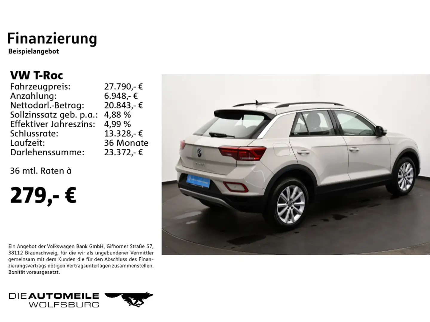 Volkswagen T-Roc 1.5 TSI DSG Life LED/SITZHZ/KLIMA/PDC Grau - 2