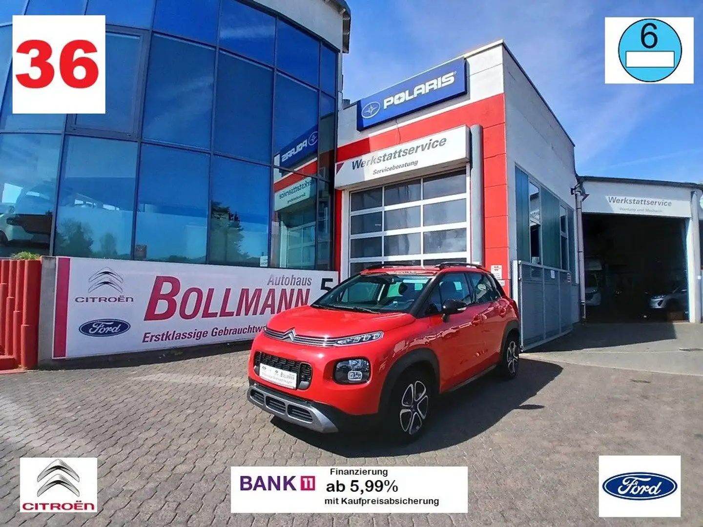 Citroen C3 Aircross Shine DIESEL! Rot - 1