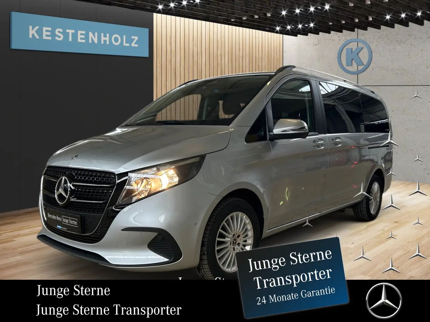 Mercedes-Benz V 220 V 220 d Lang *AHK*KAMERA*SHZ*MBUX*NAVI*DAB* Argent - 1