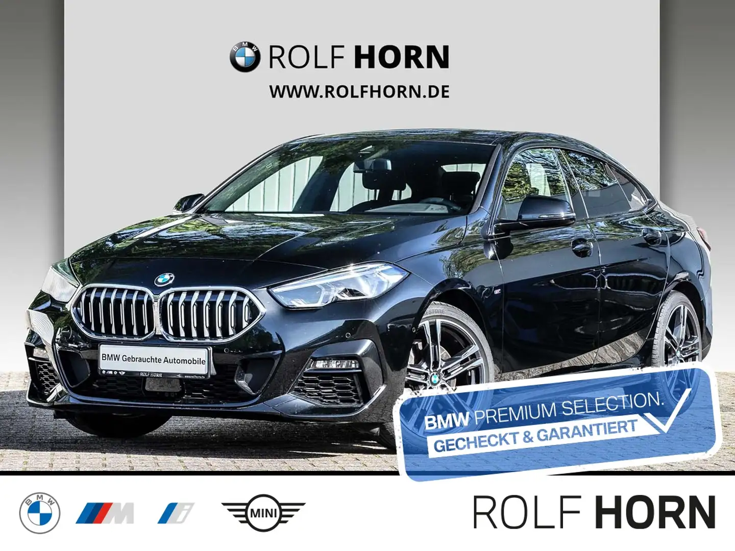 BMW 218 i Gran Coupe Aut. M Sportpaket HiFi RKam Navi Schwarz - 1