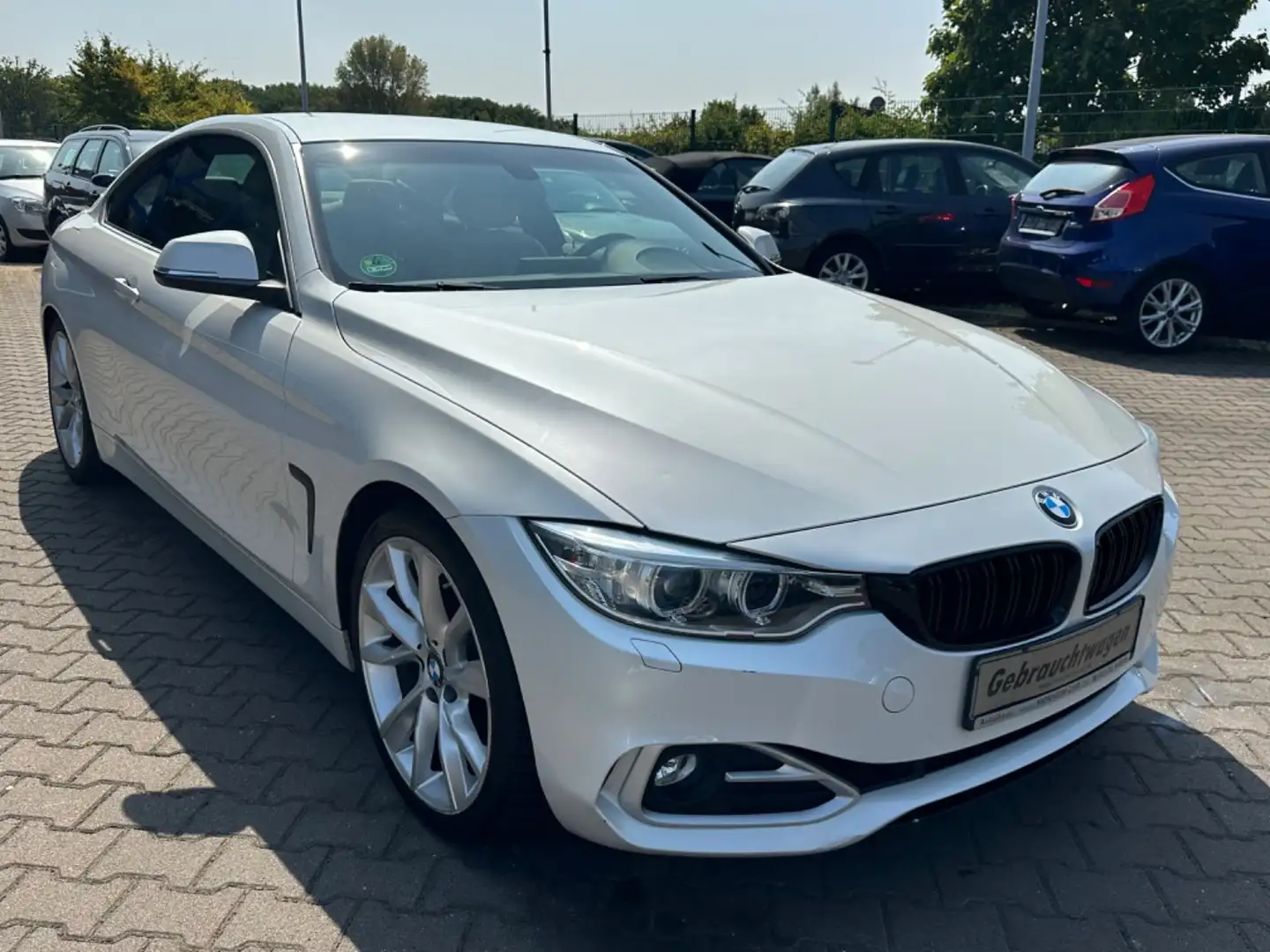 BMW 420 Baureihe 4 Coupe 420 i Blanc - 2