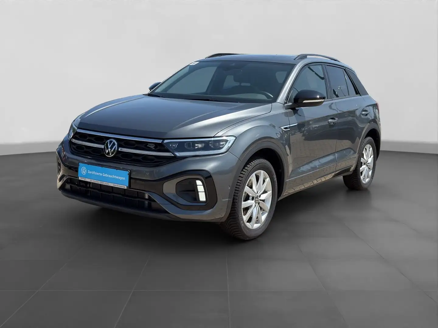 Volkswagen T-Roc 1.5 TSI DSG R-LINE BLACK LM19 PANO AHK KAM Grau - 2
