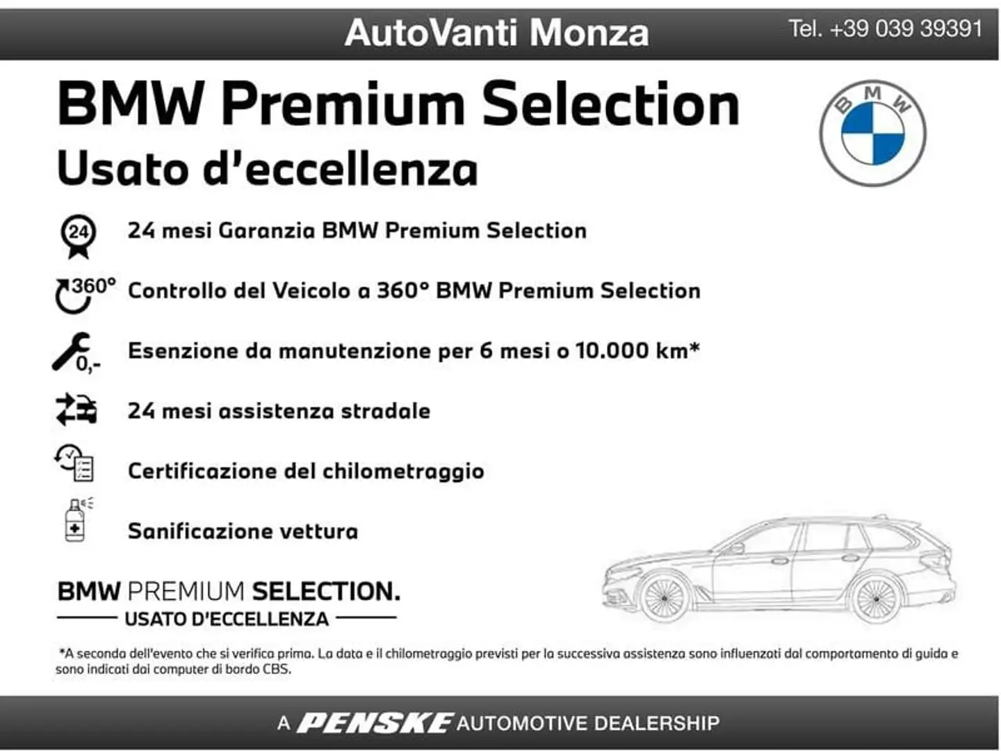 BMW 320 320d 48V Touring Msport Nero - 2