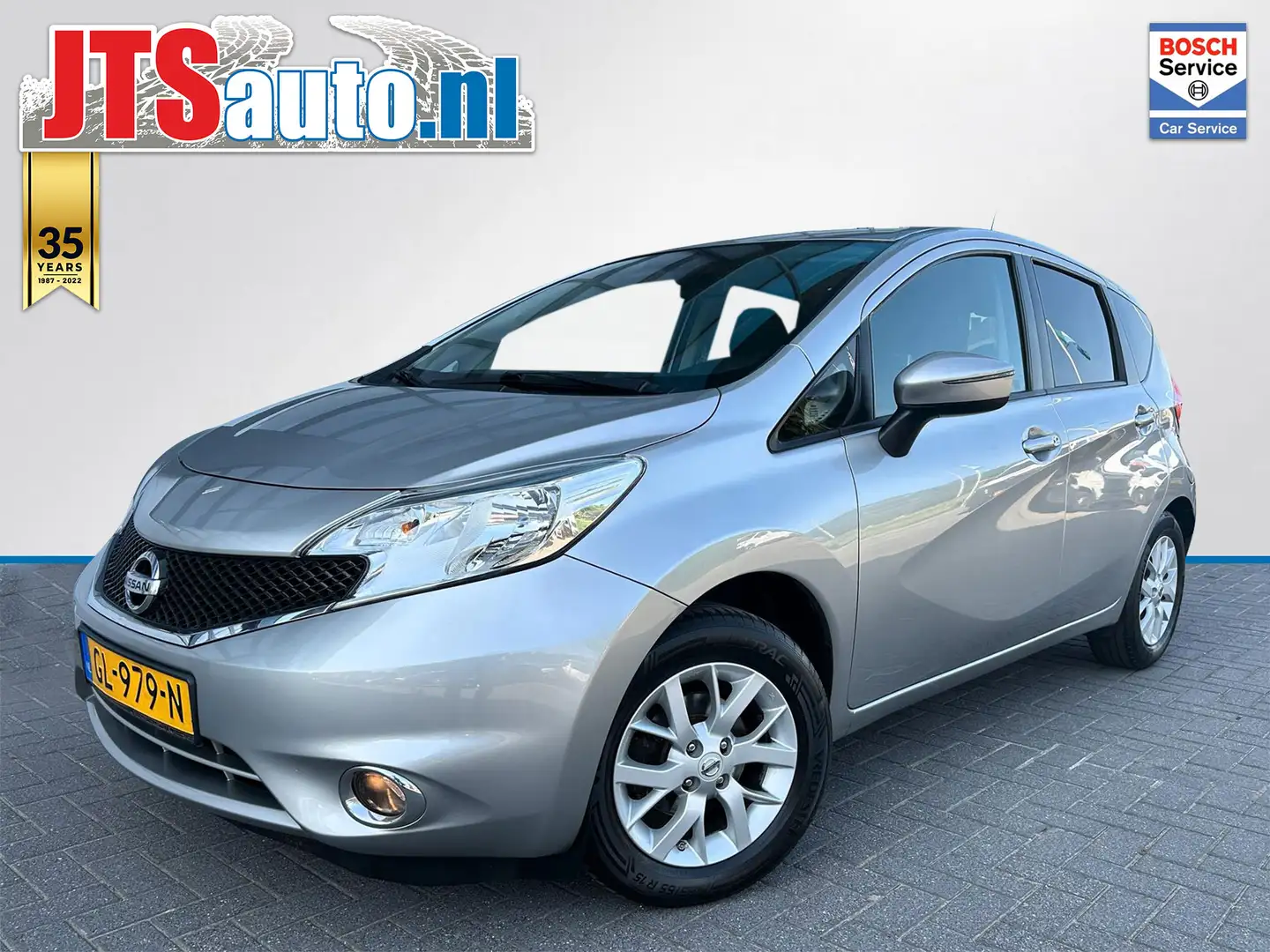 Nissan Note 1.2 Connect Ed. Cruise, Sensoren, Keyless, BT Grijs - 1