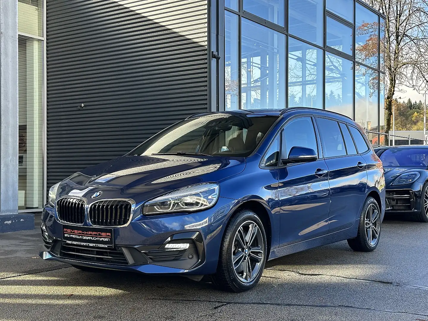 BMW 218 d Gran Tourer Sport Line Aut. Head-Up, Sitzheiz... Blau - 2