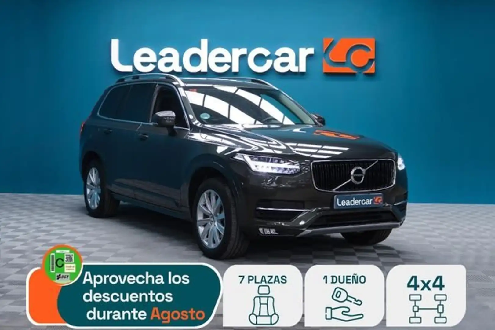 Volvo XC90 B5 Momentum 7pl. AWD Aut. Gris - 1