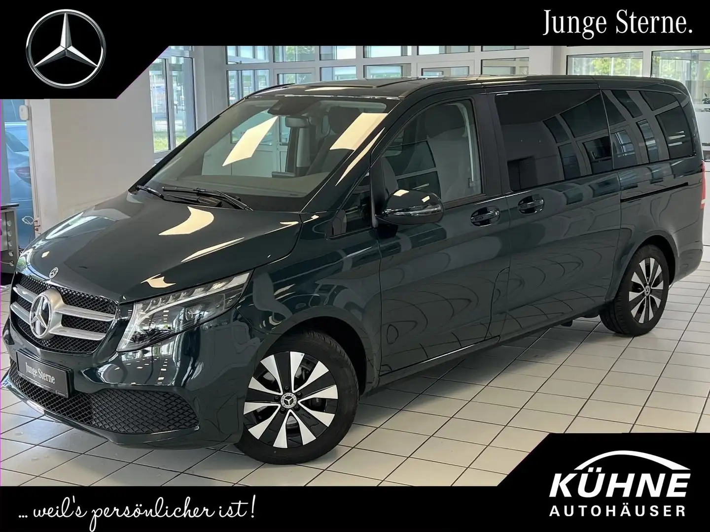 Mercedes-Benz V 220 d Edition lang 7-Sitze+MBUX+AHK+LiegePaket Grün - 1