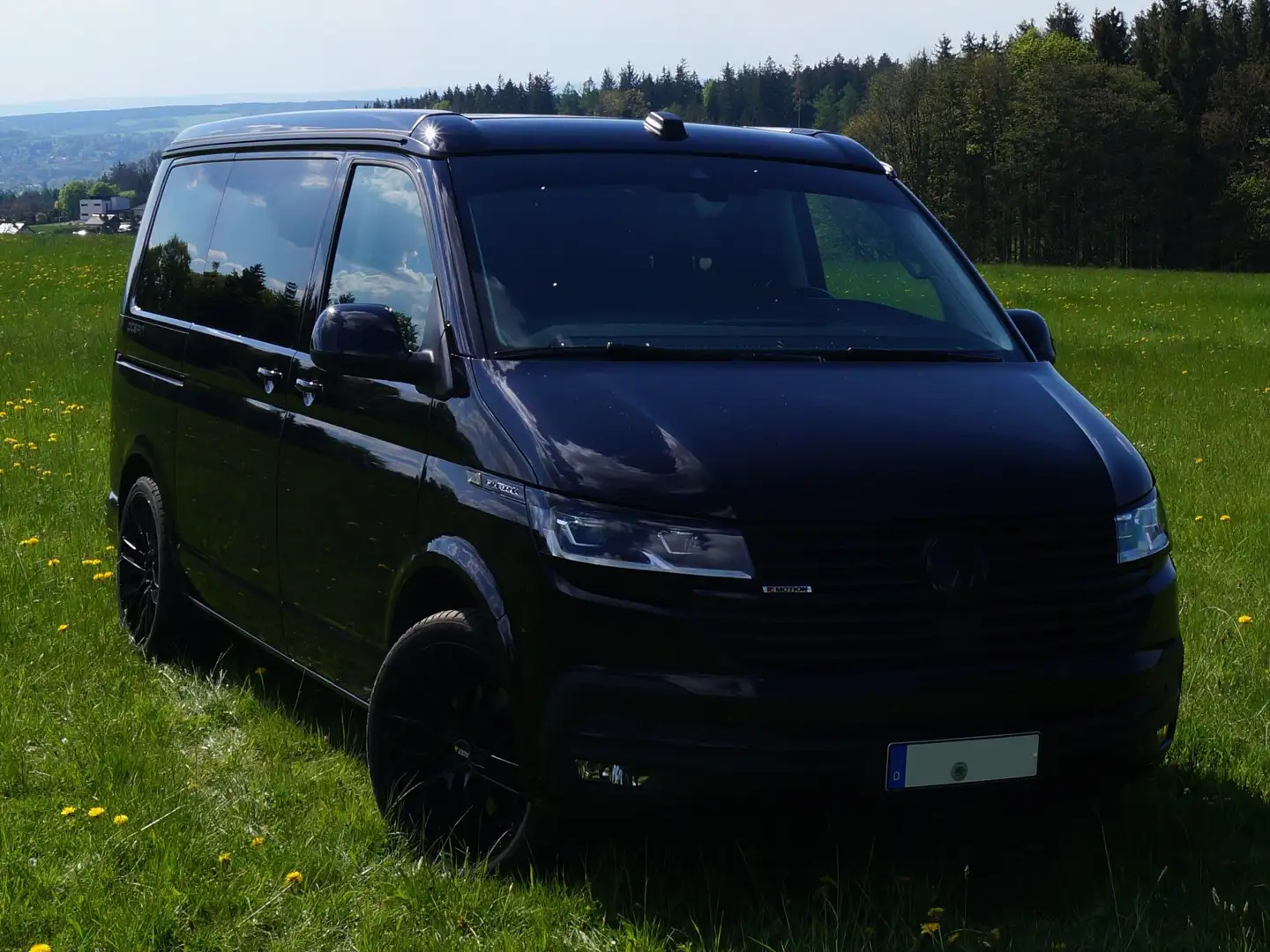 Volkswagen T6.1 California DSG 4M BLACK OCEAN, Garantie, ACC, 20", AHK-Vorb. Negru - 1