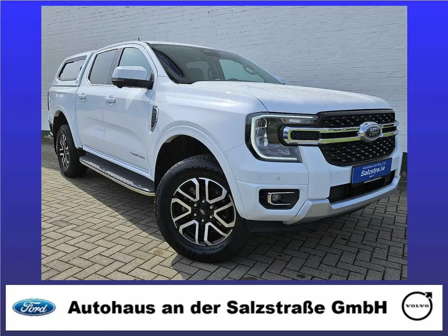 Ford Ranger DoKa 4x4 Limited*HardTop*ACC*AHK*LED*360* Weiß - 1