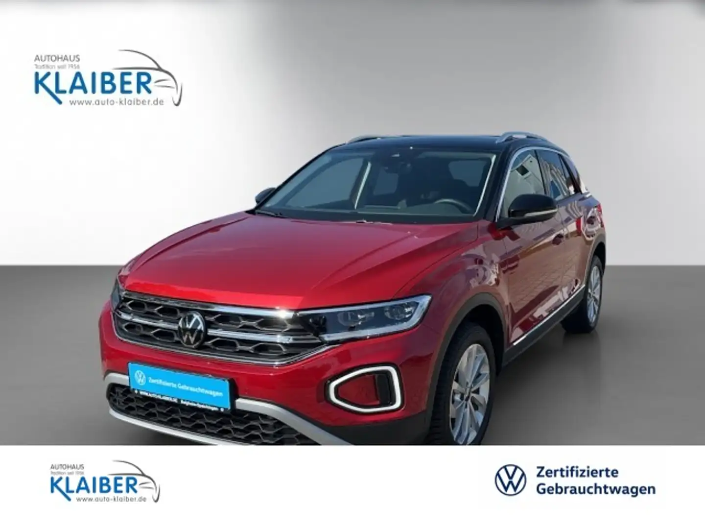 Volkswagen T-Roc 1.5 TSI STYLE AHK+NAV+Keyless+LED+5J-Garantie Rot - 1