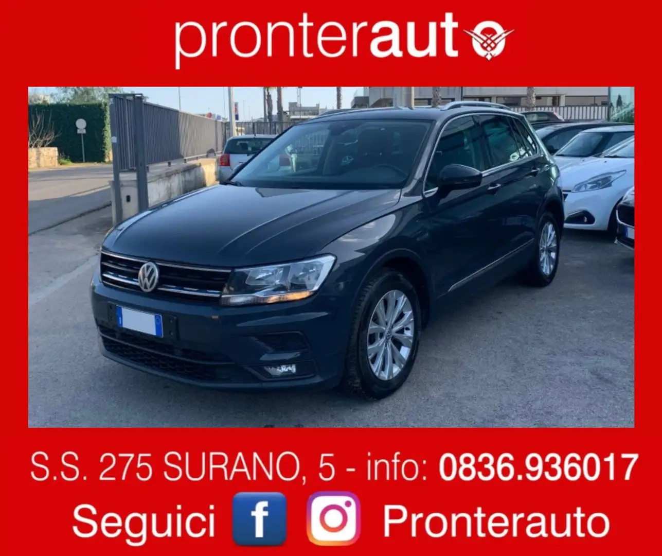 Volkswagen Tiguan 1.6 tdi Sport 115cv Grigio - 1