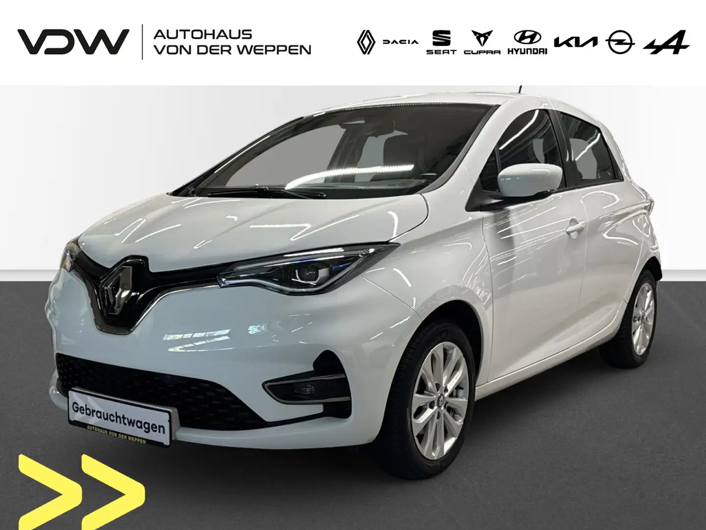 Renault ZOE Experience inkl. Batterie Klima Rückfahrkamera Weiß - 1