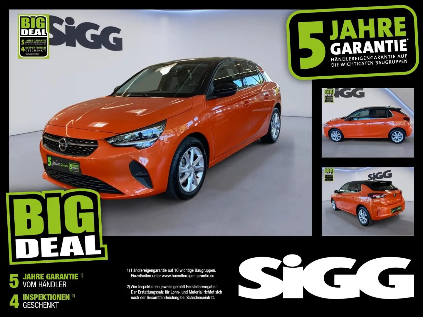 Opel Corsa F 1.2 Turbo Elegance Kamera Sitzheizung Orange - 1